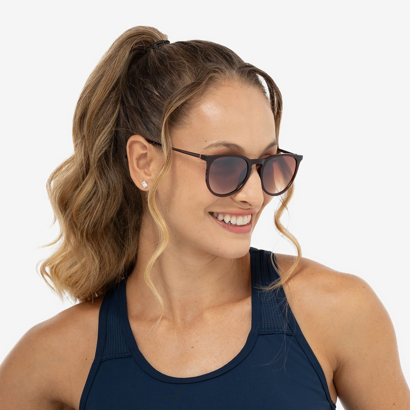 Óculos de Sol Oxer com Proteção Solar Casual Redondo